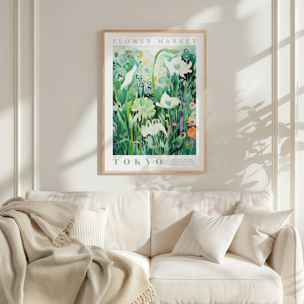 Tokyo Flower Market Poster - Posters - Flower Poster