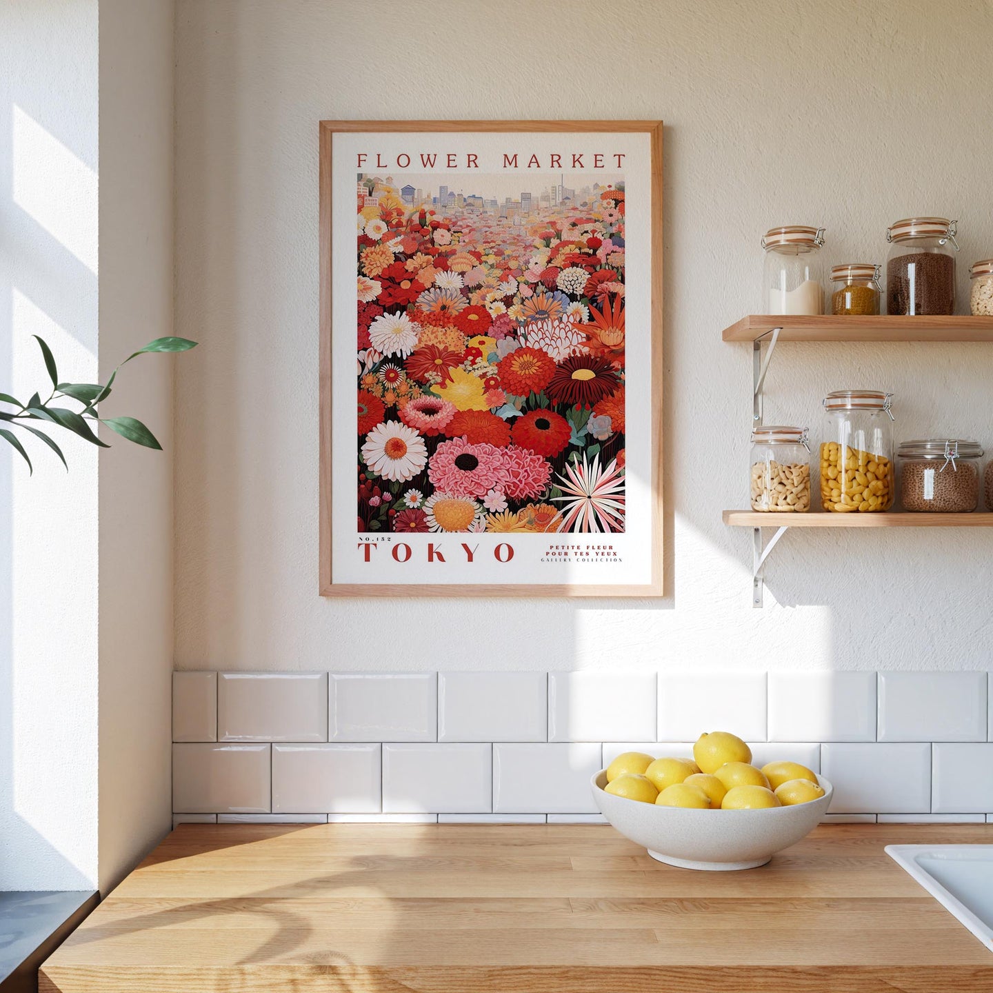 Tokyo Flower Market Poster - Posters - Flower Poster