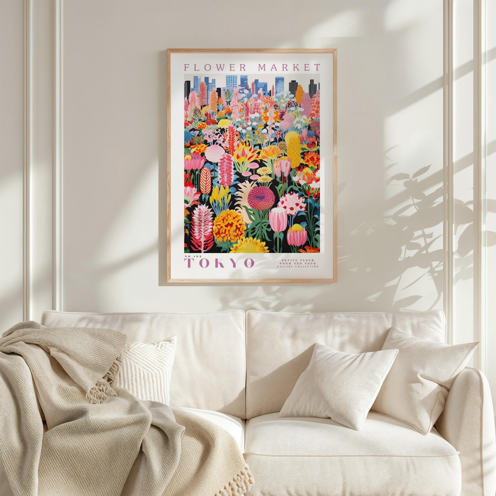 Tokyo Flower Market Poster - Posters - Flower Poster