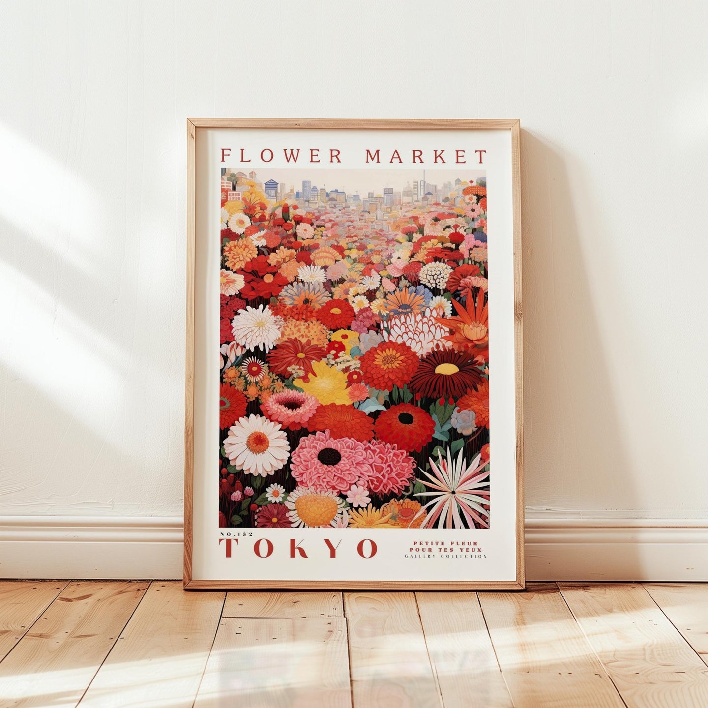 Tokyo Flower Market Poster - Posters - Flower Poster
