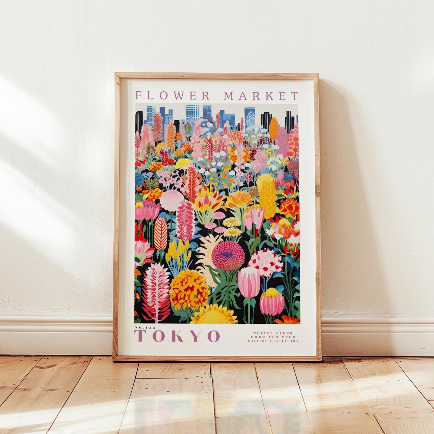 Tokyo Flower Market Poster - Posters - Flower Poster