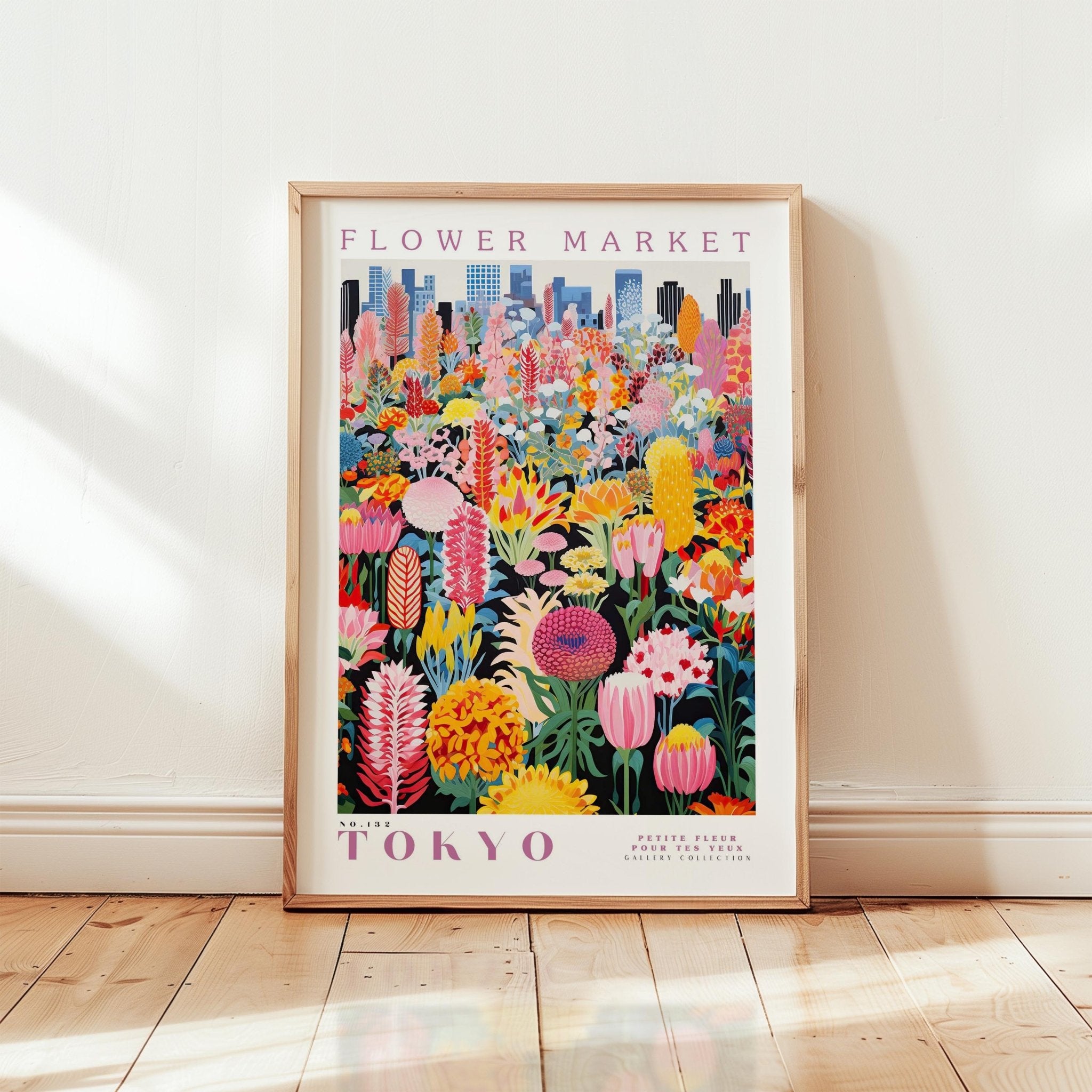 Tokyo Flower Market Poster - Posters - Flower Poster