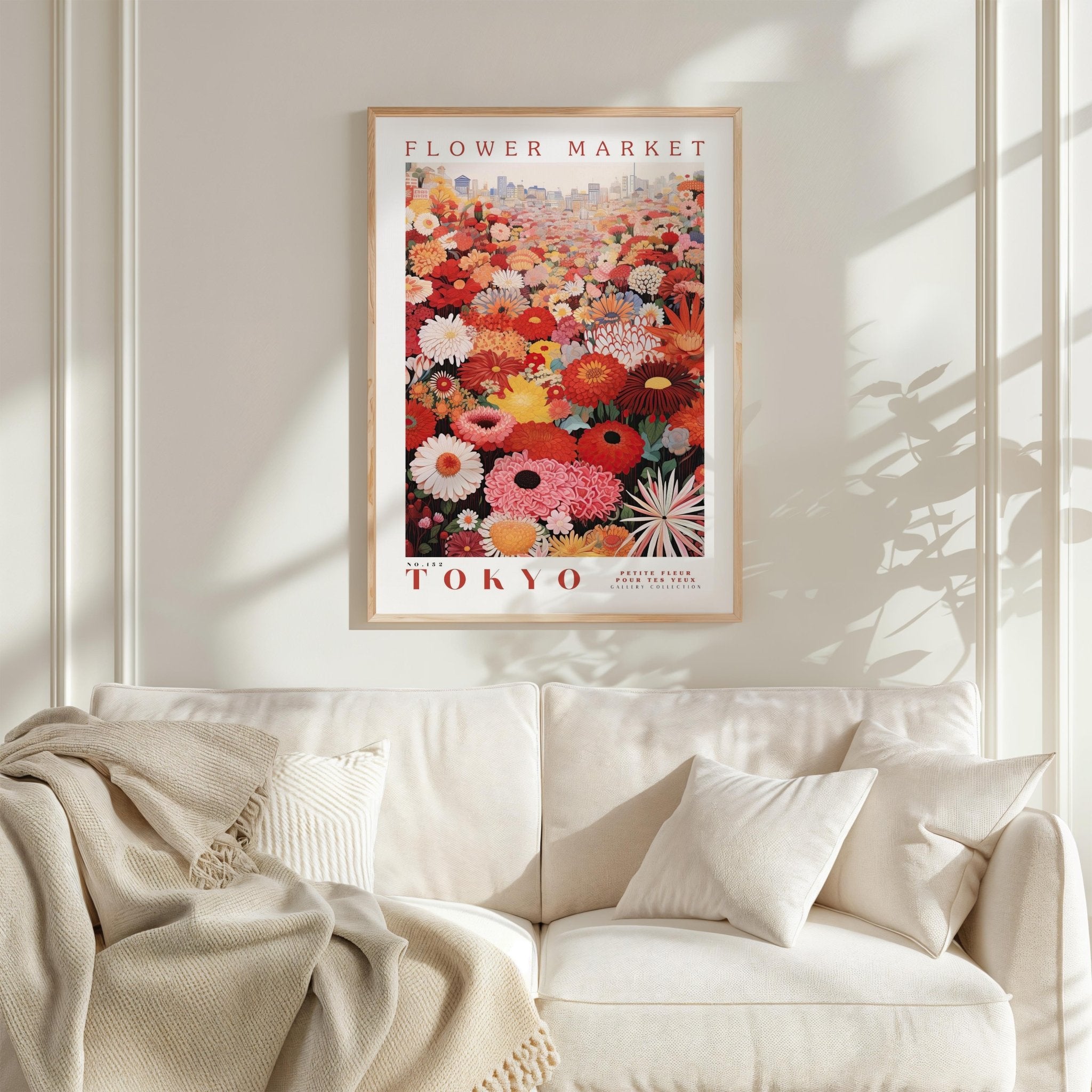 Tokyo Flower Market Poster - Posters - Flower Poster