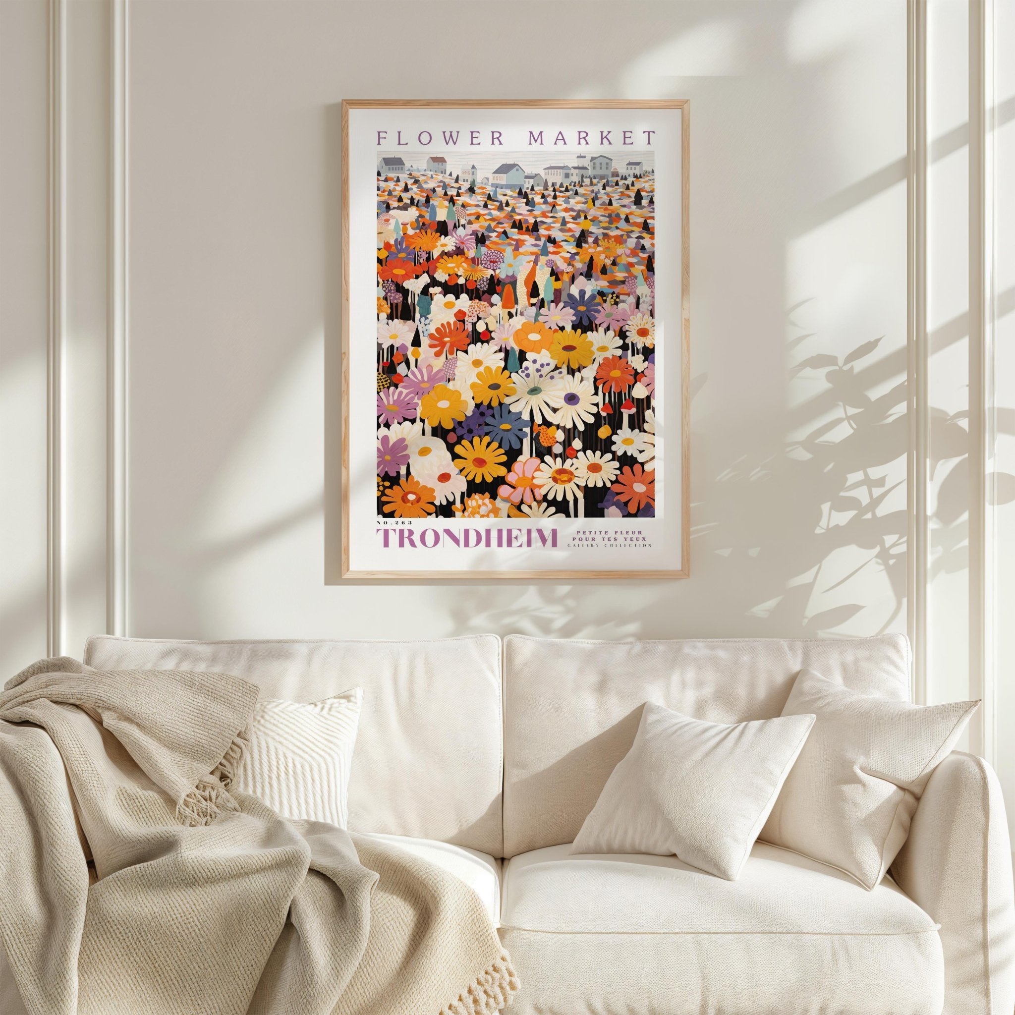 Trondheim Flower Market Poster - Poster - Flower Poster