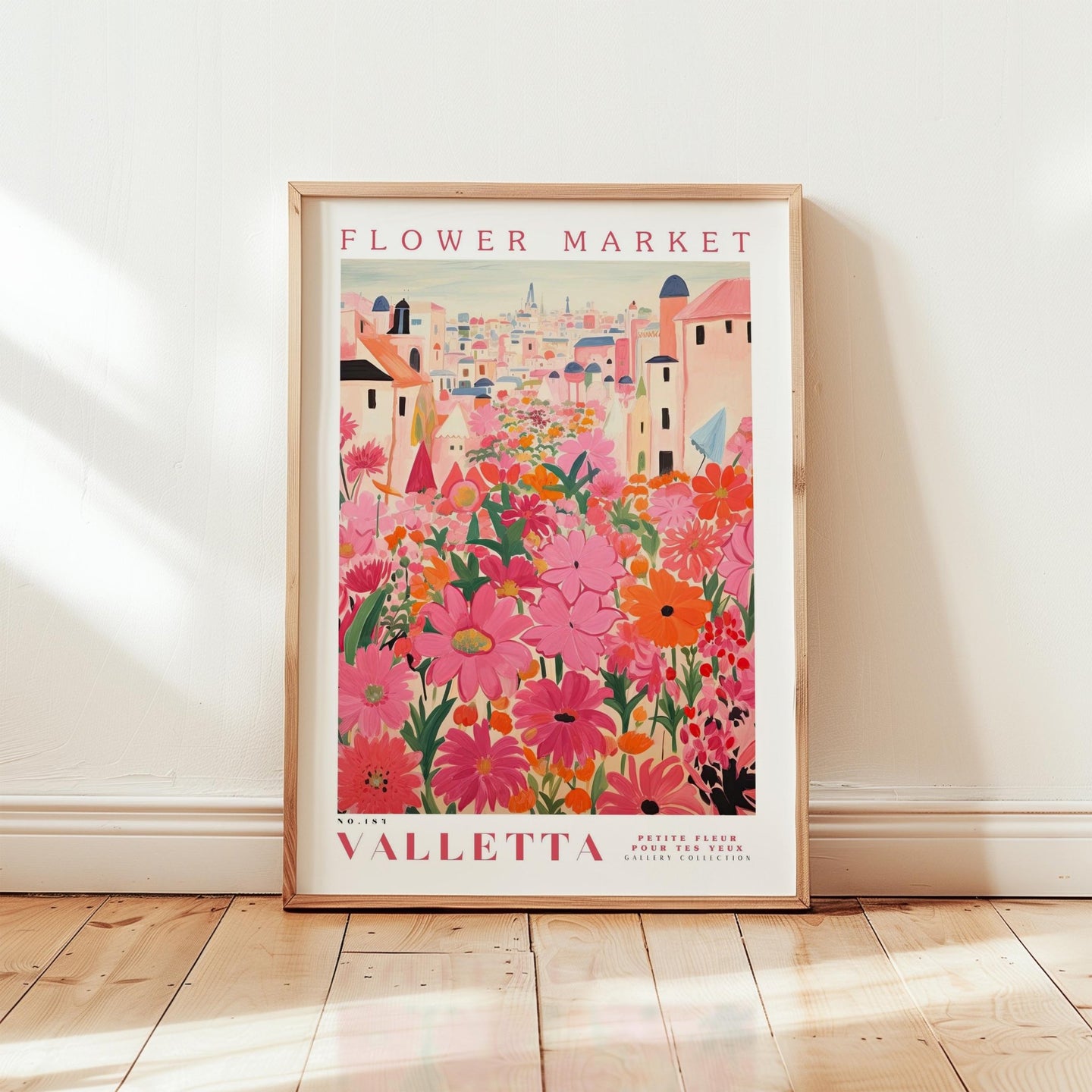 Valletta Flower Market Poster - Posters - Flower Poster