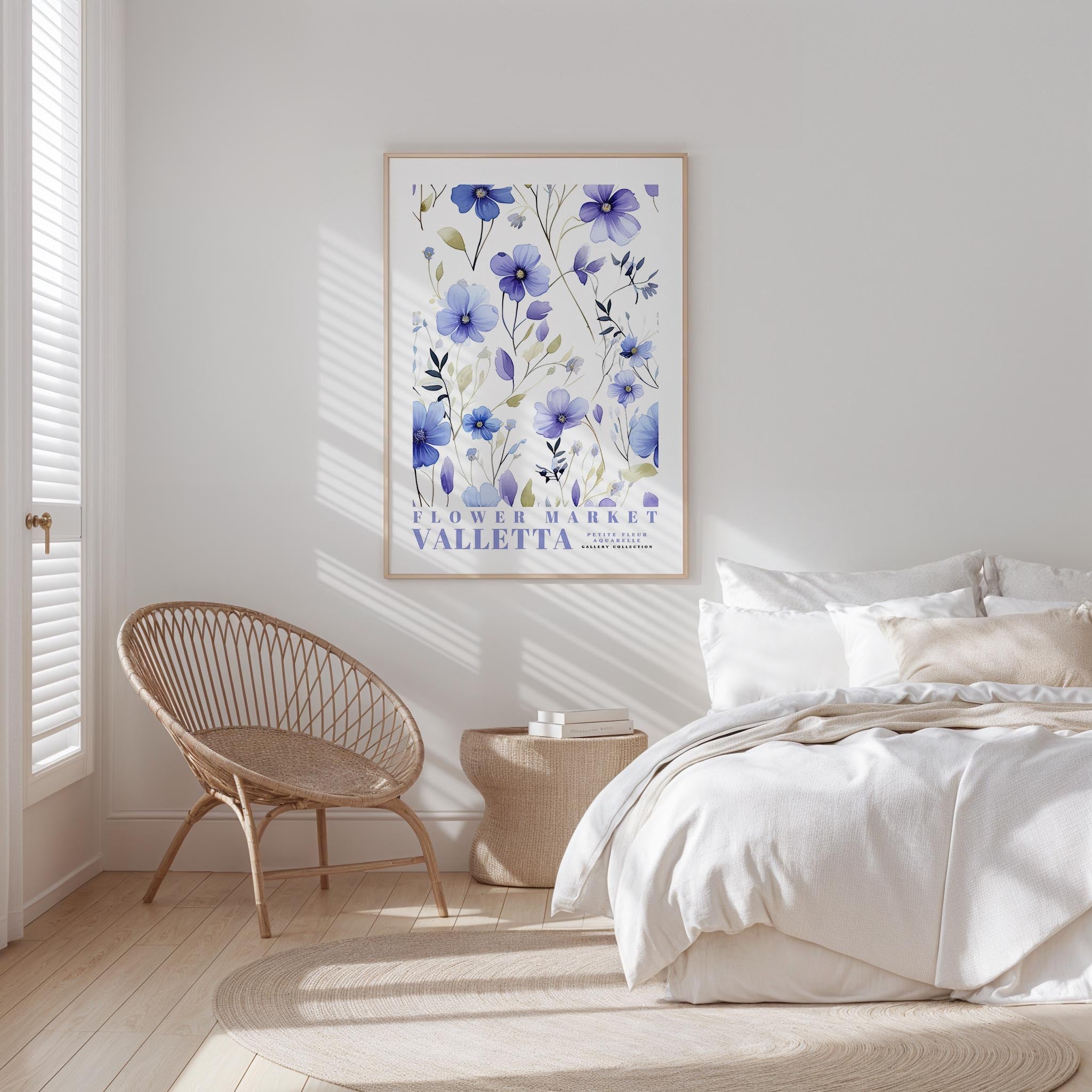 Valletta Flower Market Poster - Posters - Flower Poster