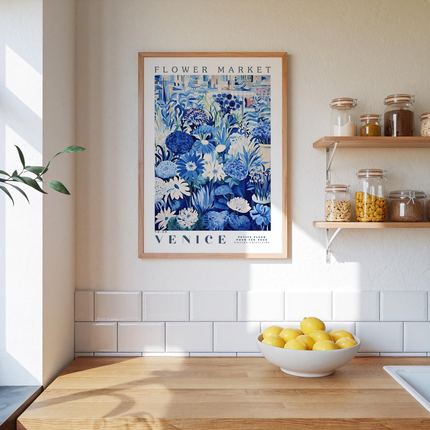 Venice Flower Market Poster - Posters - Flower Poster