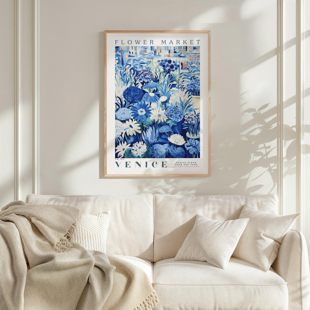 Venice Flower Market Poster - Posters - Flower Poster