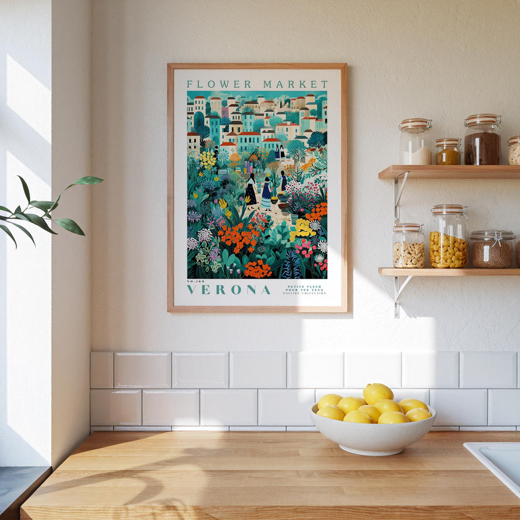 Verona Flower Market - Print Material - Flower Poster