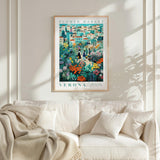Verona Flower Market - Print Material - Flower Poster