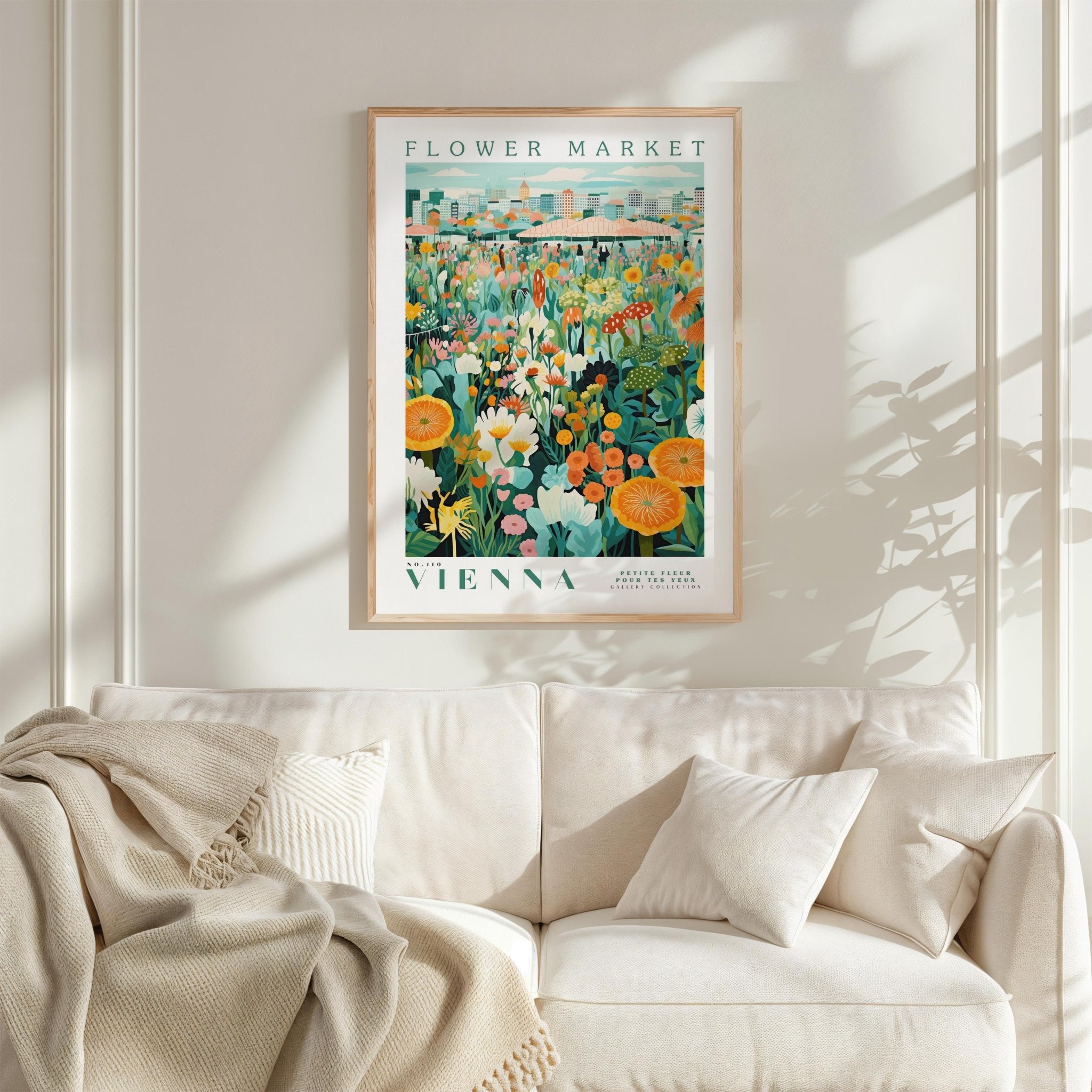 Vienna Flower Market Poster - Posters - Flower Poster