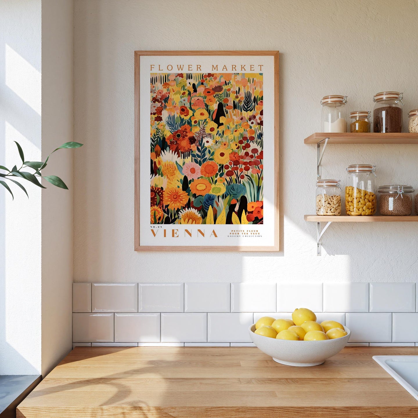 Vienna Flower Market Poster - Posters - Flower Poster