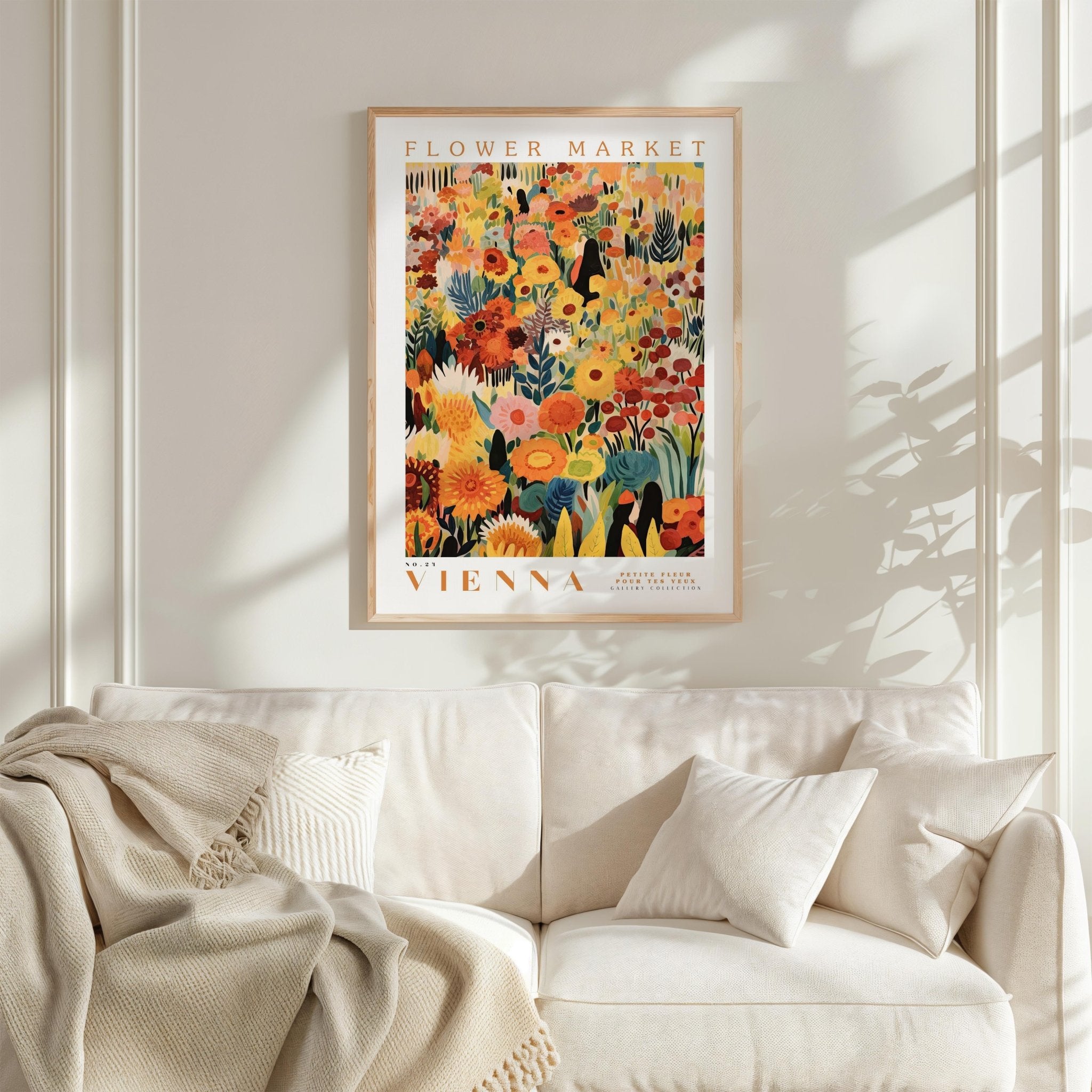Vienna Flower Market Poster - Posters - Flower Poster
