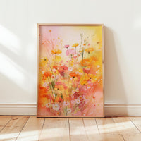 Vintage Wildflower Floral Poster - Poster - Flower Poster
