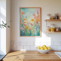 Vintage Wildflower Floral Poster - Poster - Flower Poster