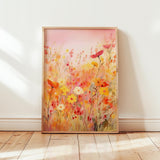 Vintage Wildflower Floral Poster - Poster - Flower Poster