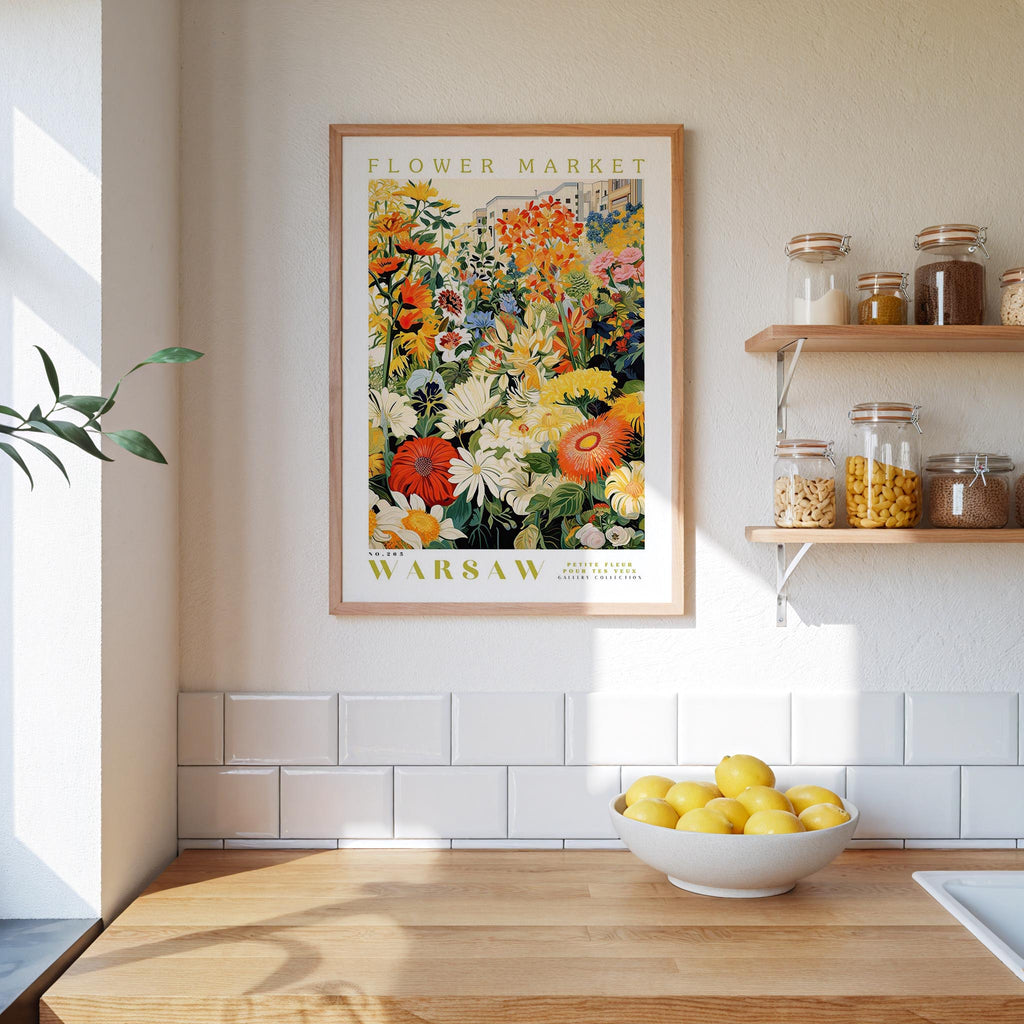 Warsaw Flower Market Poster - Poster - Flower Poster