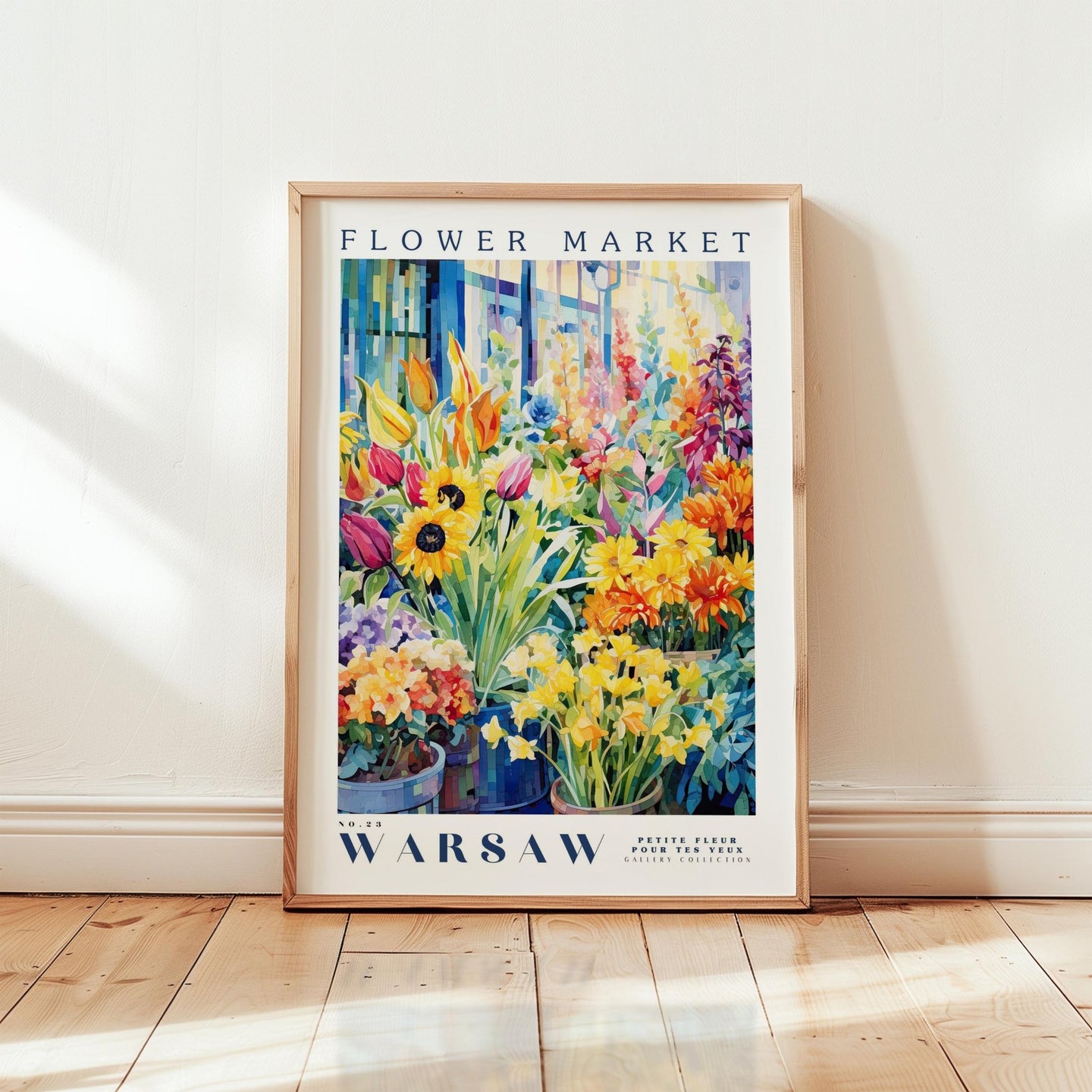 Warsaw Flower Market Poster - Posters - Flower Poster
