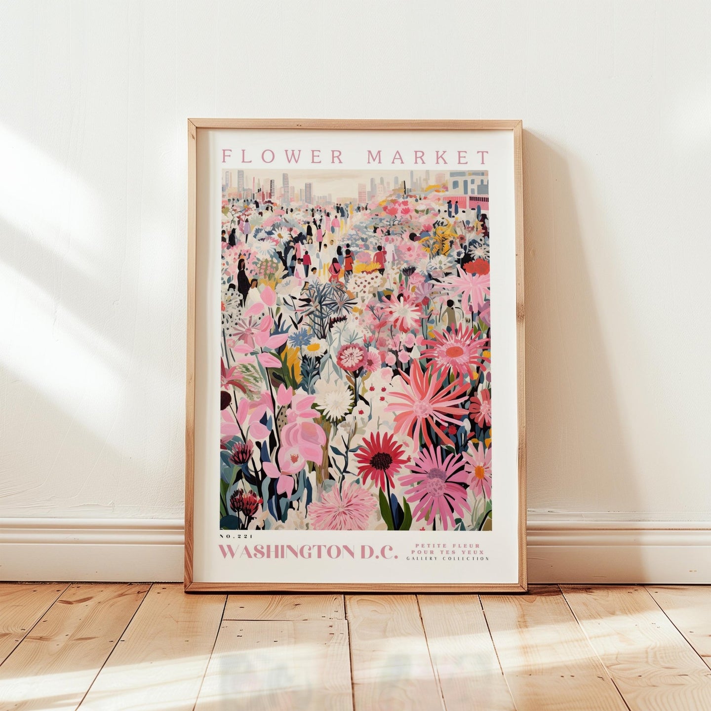 Washington D.C. Flower Market Poster - Poster - Flower Poster