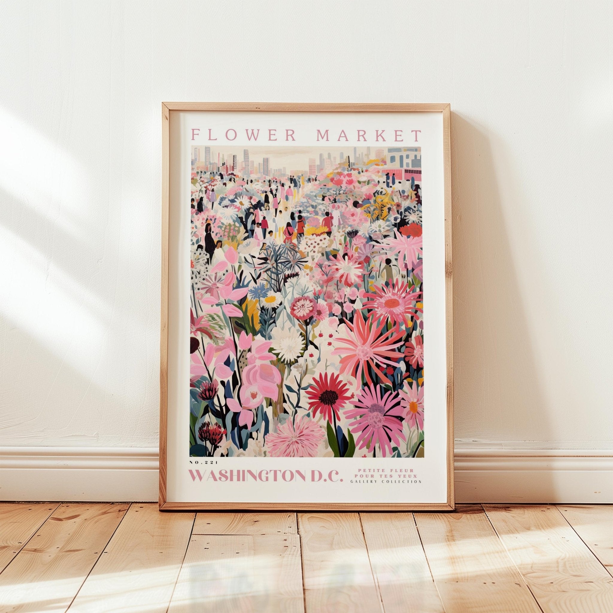 Washington D.C. Flower Market Poster - Poster - Flower Poster