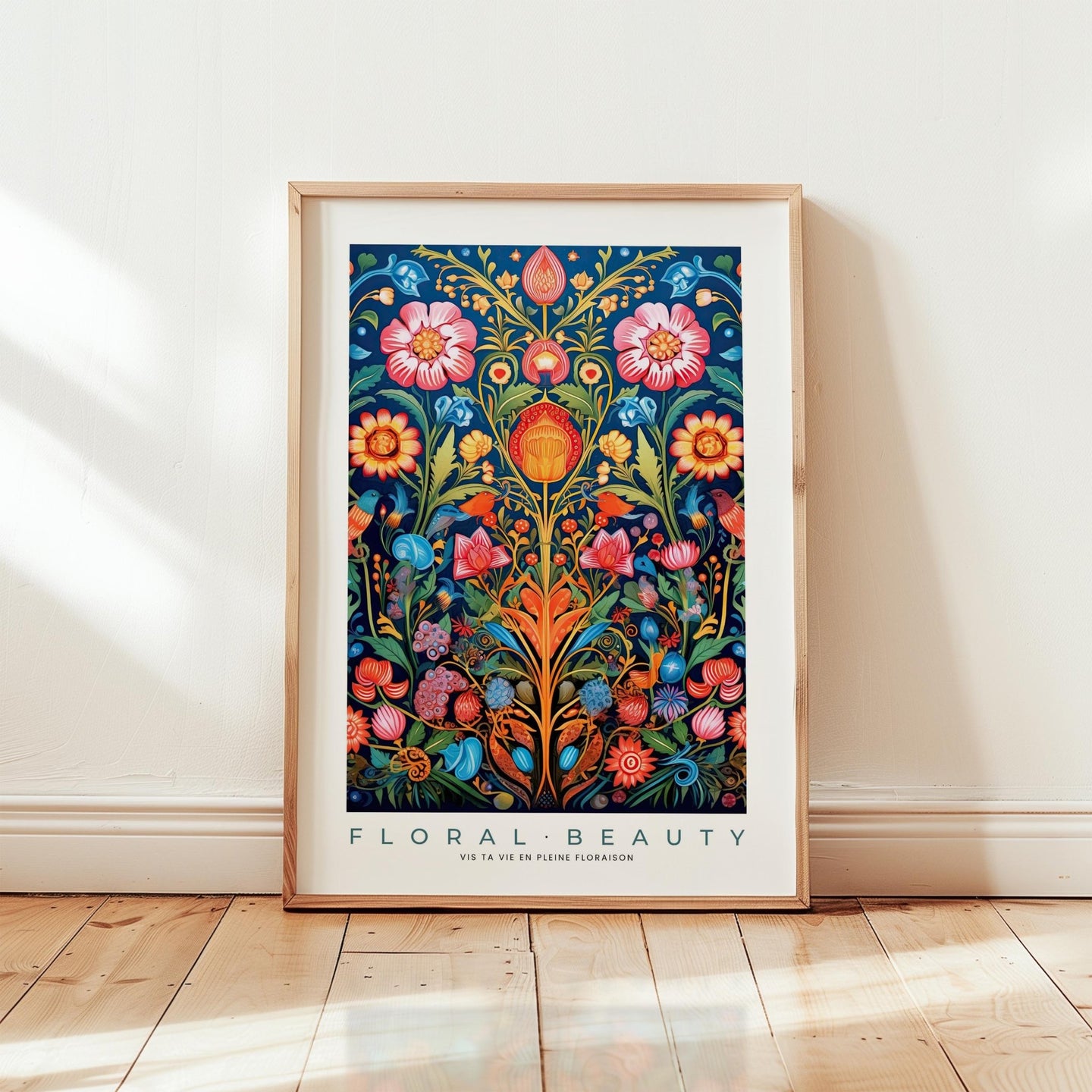 Whimsical Floral Pattern Poster - Poster - Flower Poster