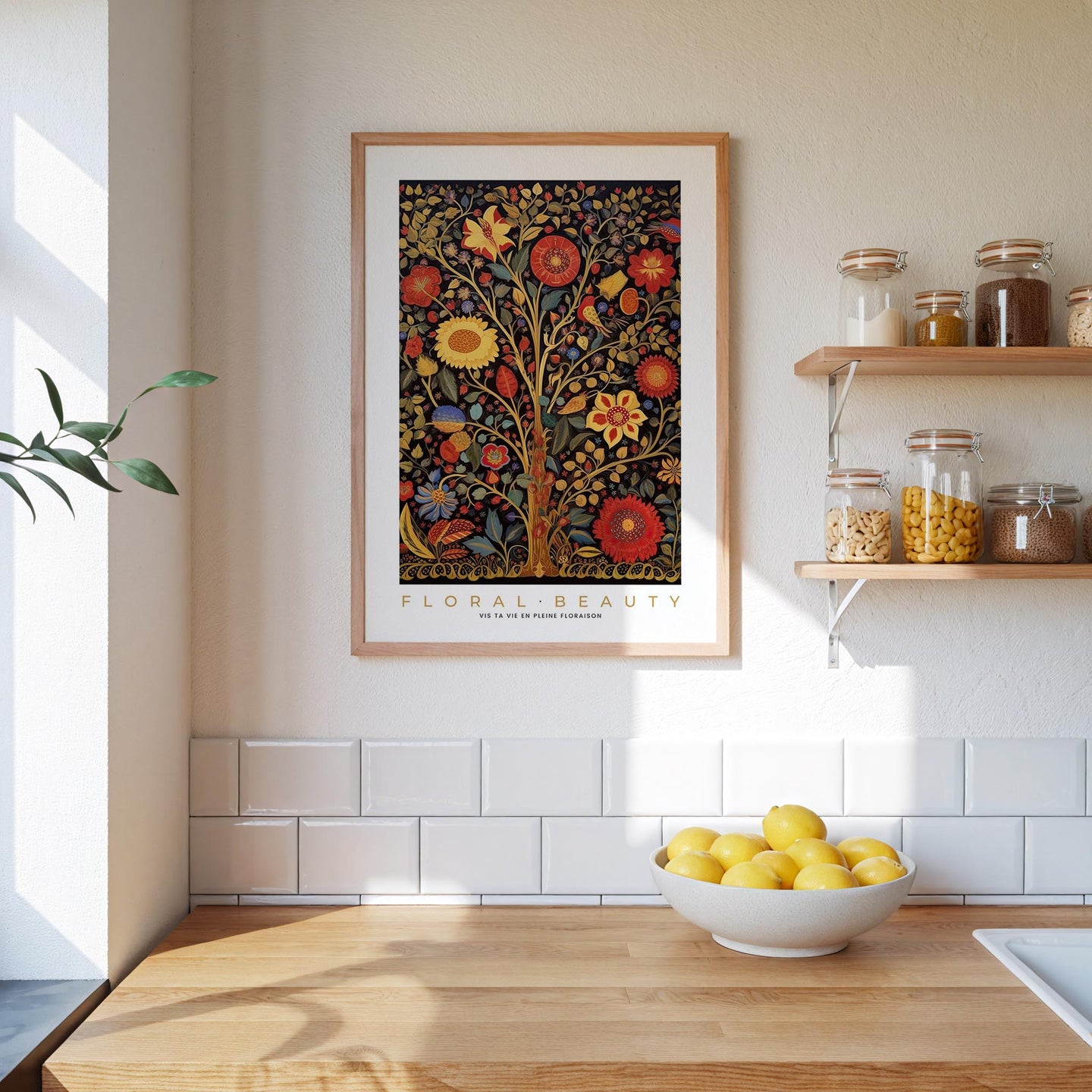 Whimsical Floral Pattern Poster - Poster - Flower Poster
