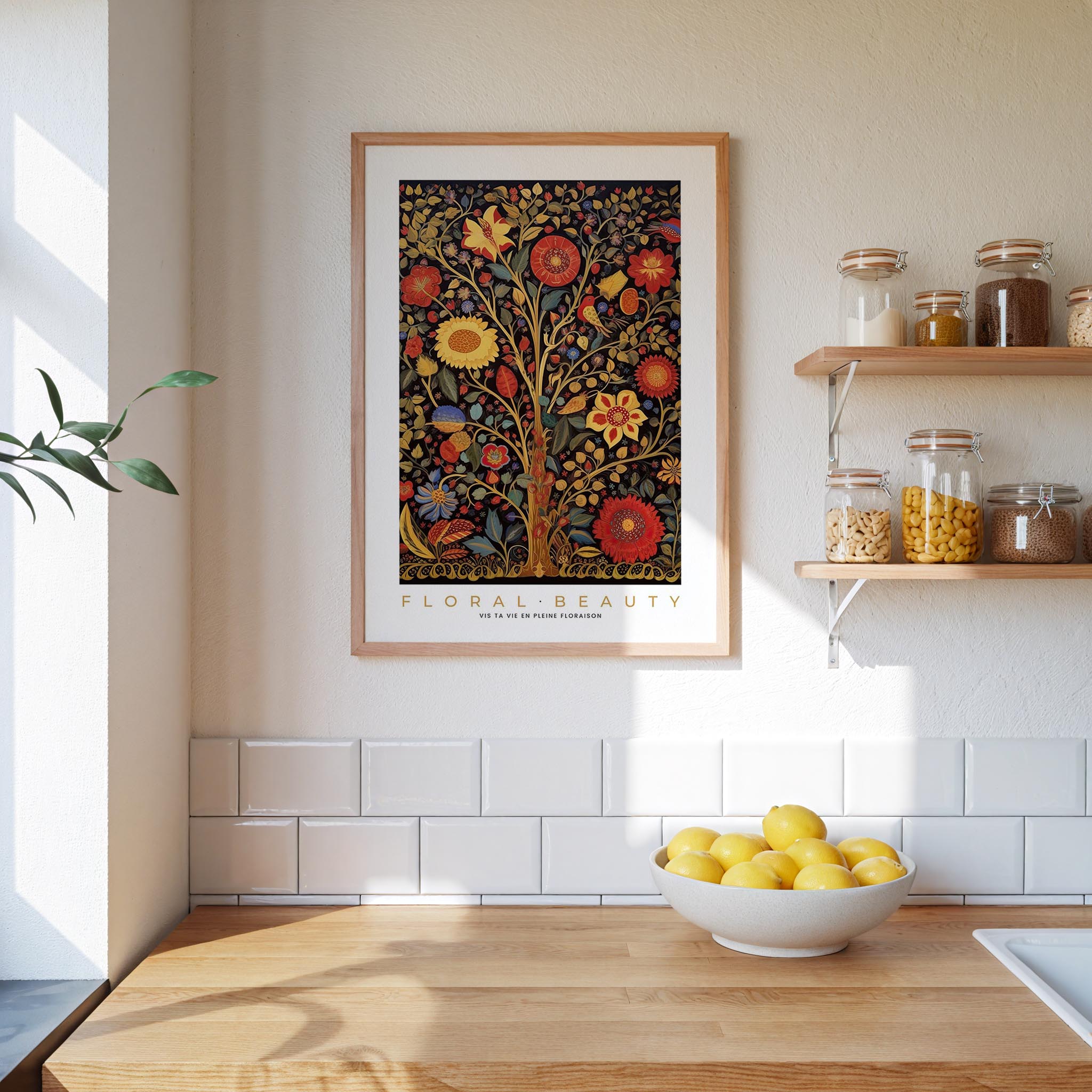 Whimsical Floral Pattern Poster - Poster - Flower Poster