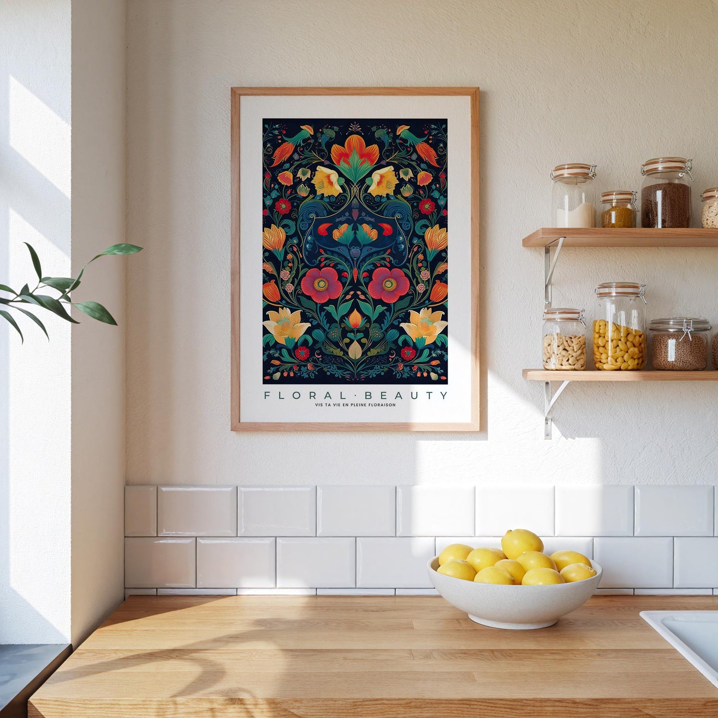 Whimsical Floral Pattern Poster - Poster - Flower Poster