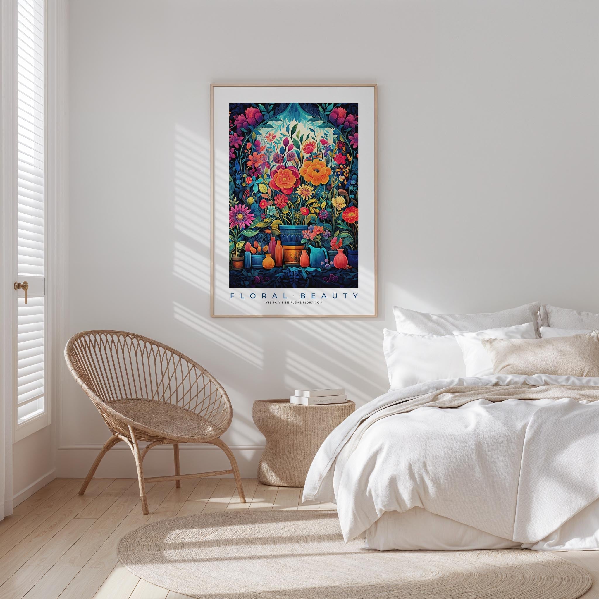 Whimsical Floral Pattern Poster - Poster - Flower Poster
