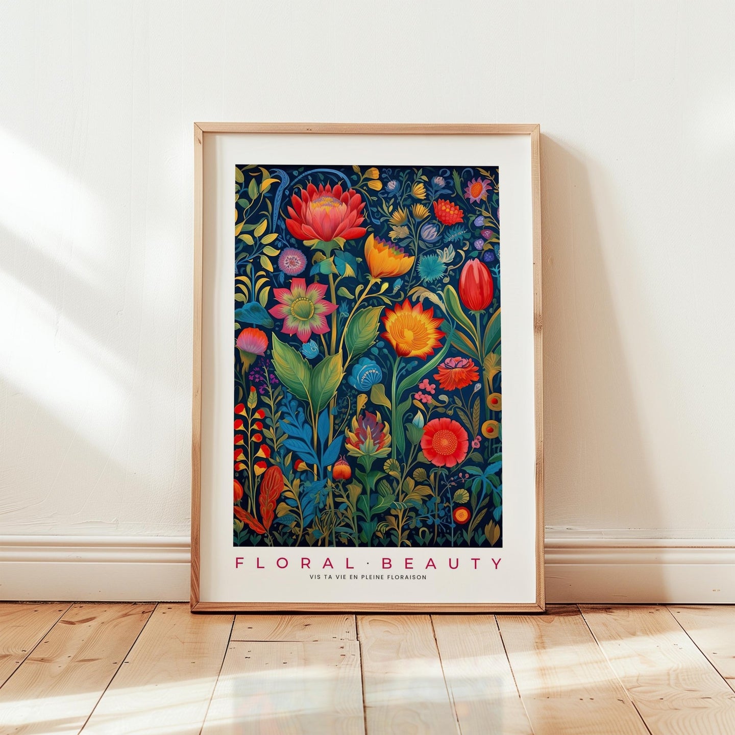 Whimsical Floral Pattern Poster - Poster - Flower Poster