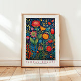 Whimsical Floral Pattern Poster - Poster - Flower Poster