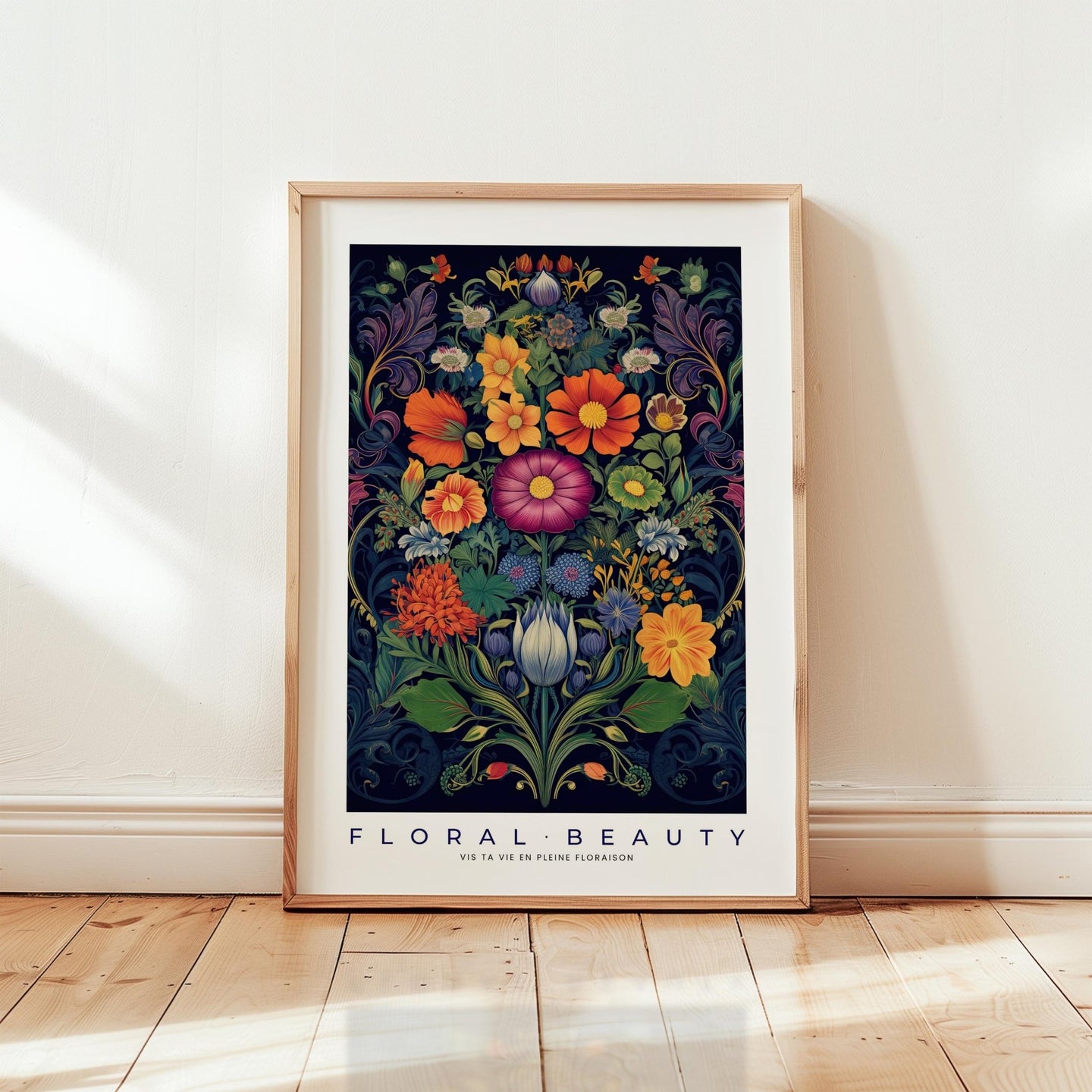 Whimsical Floral Pattern Poster - Poster - Flower Poster