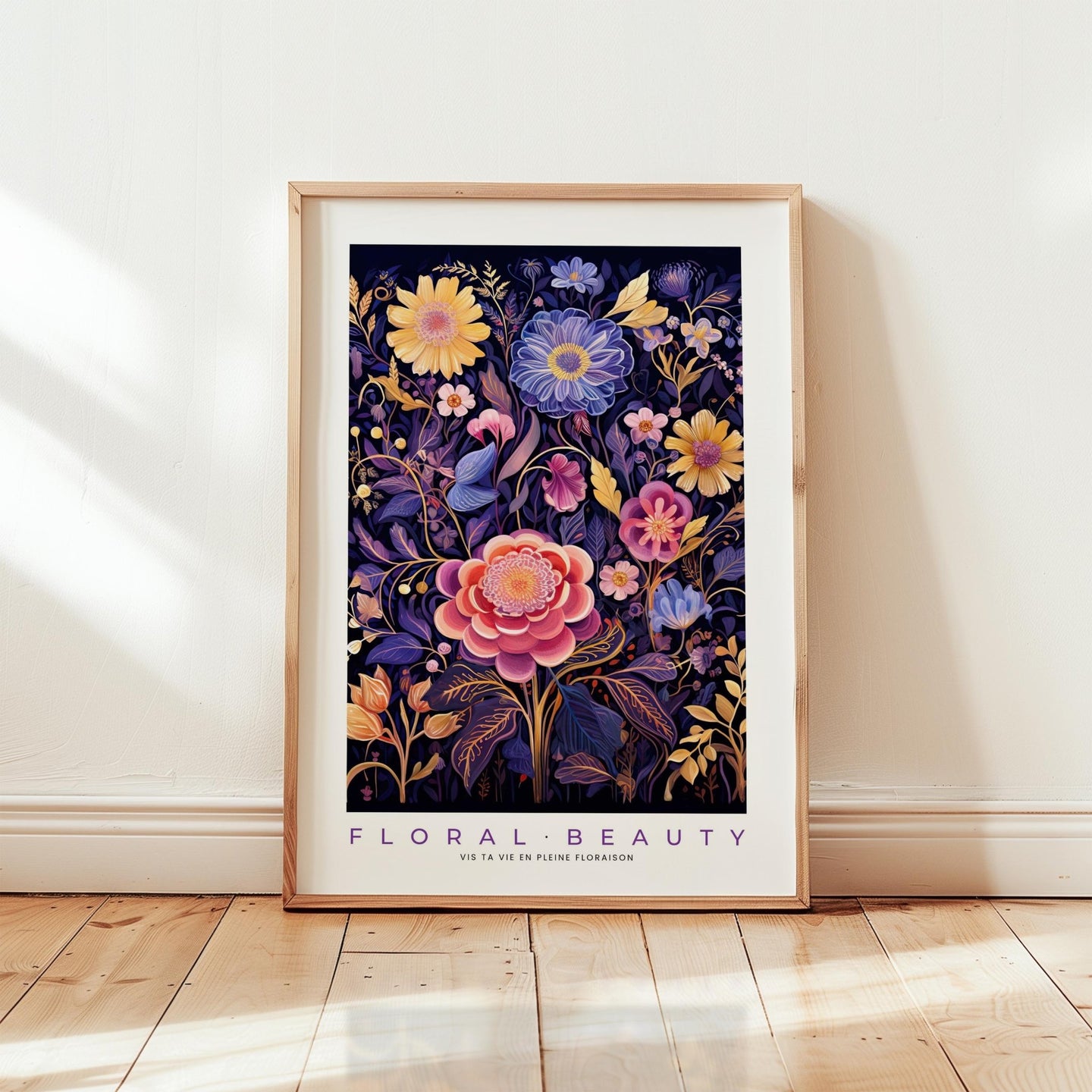 Whimsical Floral Pattern Poster - Poster - Flower Poster