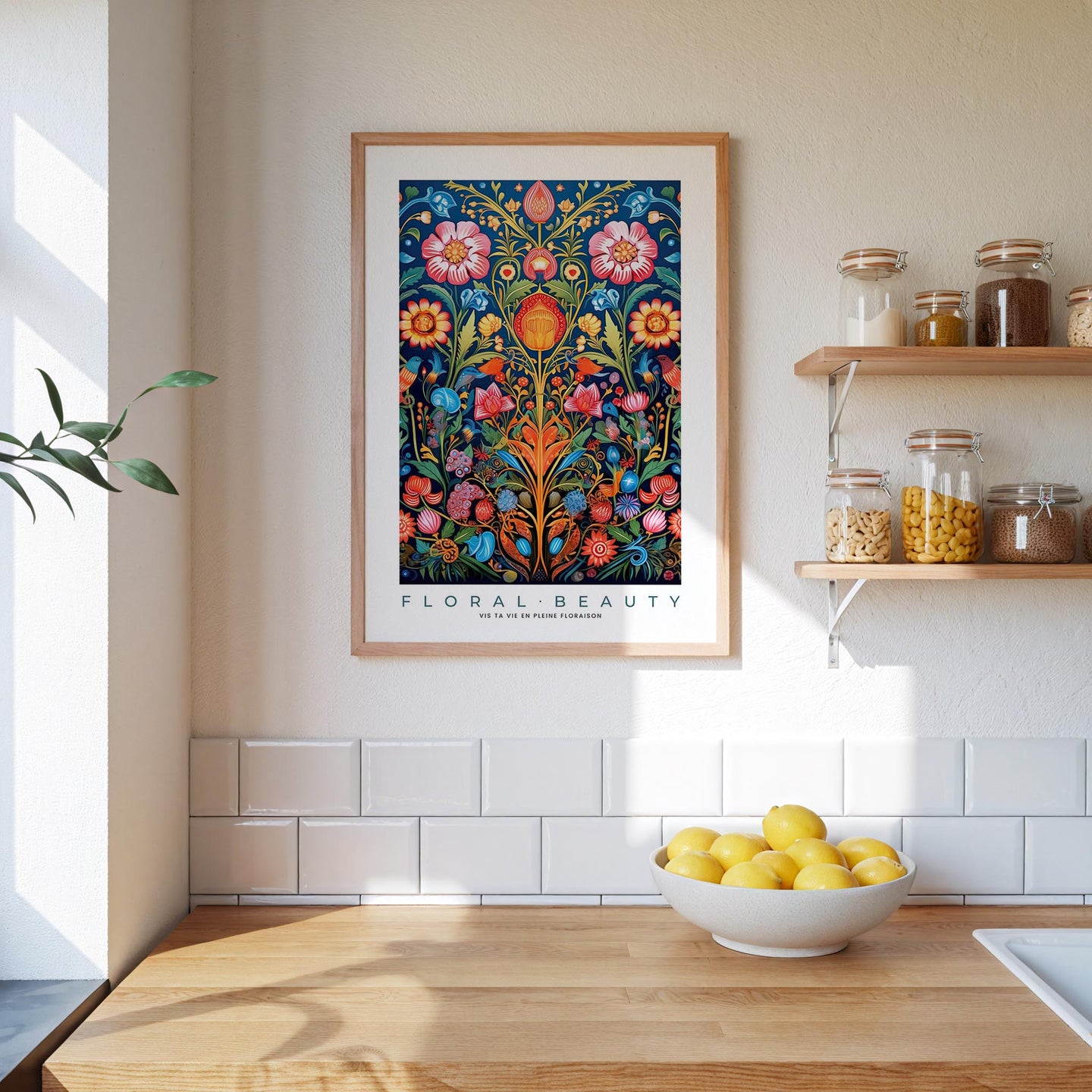 Whimsical Floral Pattern Poster - Poster - Flower Poster