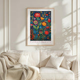 Whimsical Floral Pattern Poster - Poster - Flower Poster