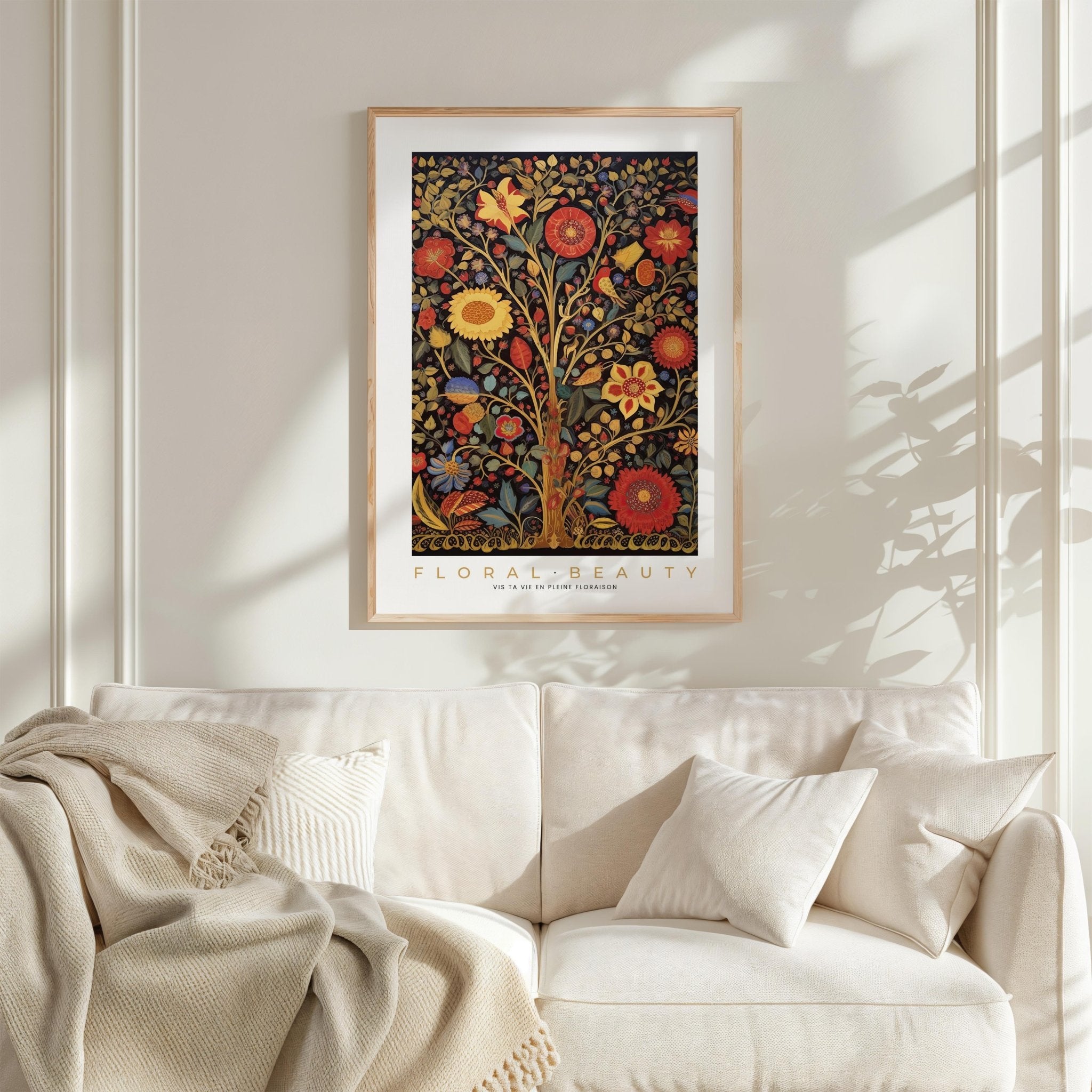 Whimsical Floral Pattern Poster - Poster - Flower Poster
