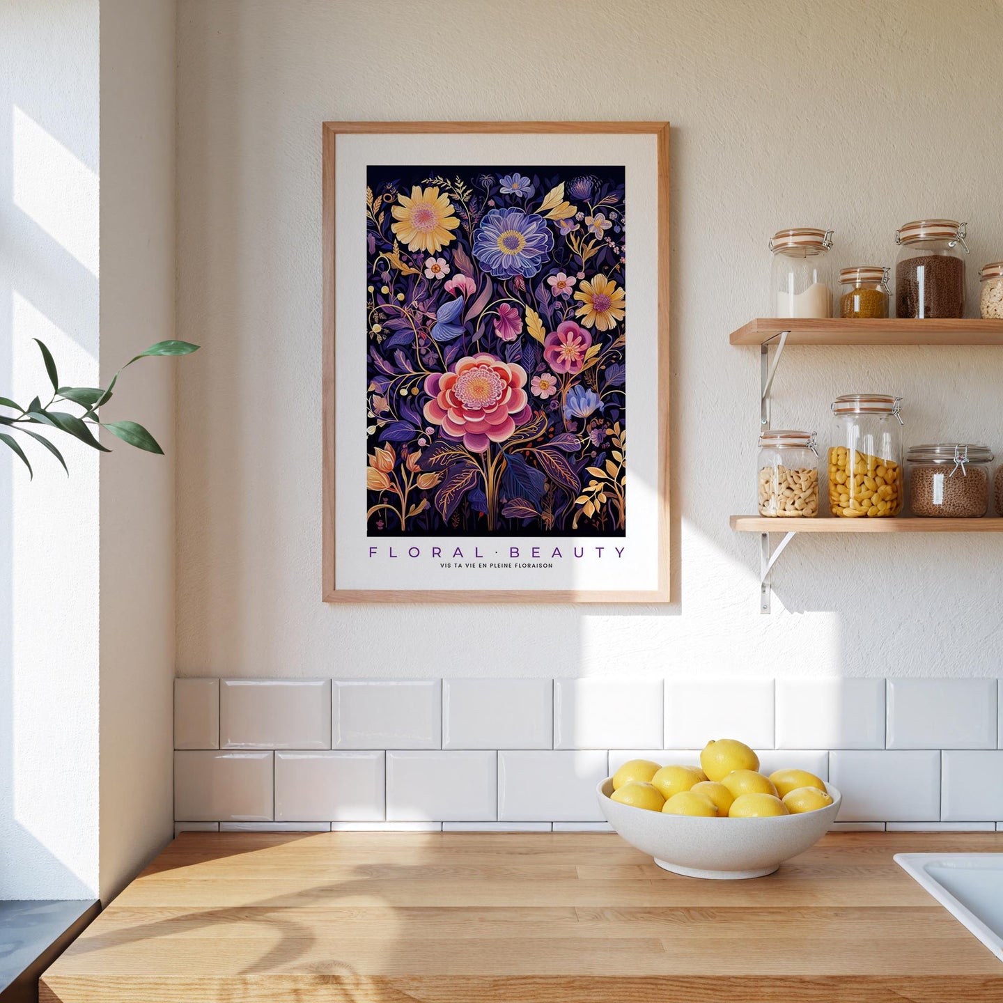 Whimsical Floral Pattern Poster - Poster - Flower Poster