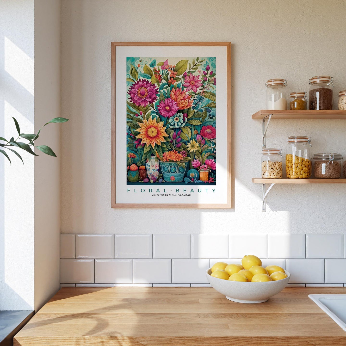 Whimsical Floral Pattern Poster - Poster - Flower Poster