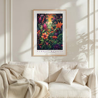 Whimsical Floral Pattern Poster - Poster - Flower Poster