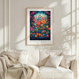 Whimsical Floral Pattern Poster - Poster - Flower Poster
