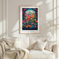 Whimsical Floral Pattern Poster - Poster - Flower Poster