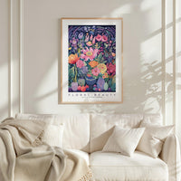 Whimsical Floral Pattern Poster - Poster - Flower Poster