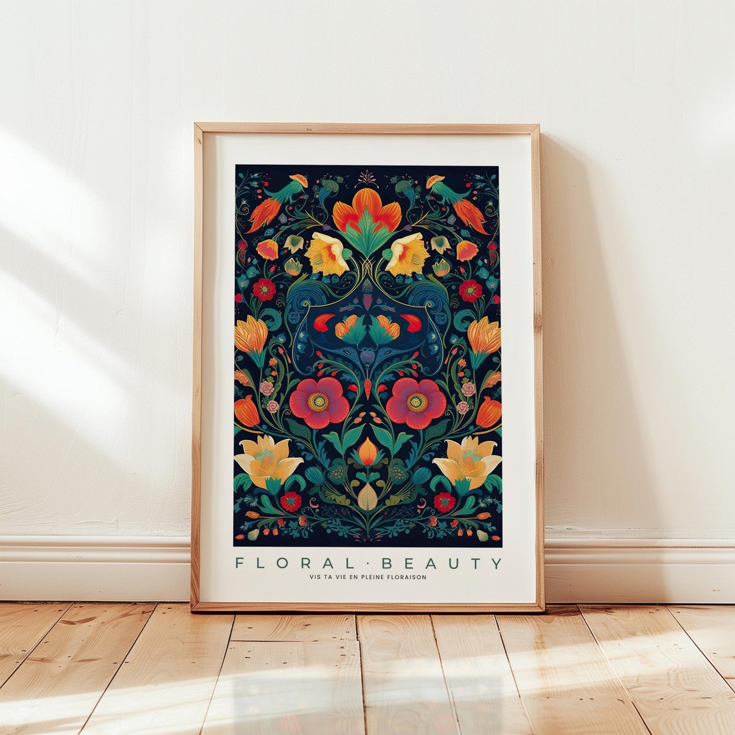 Whimsical Floral Pattern Poster - Poster - Flower Poster
