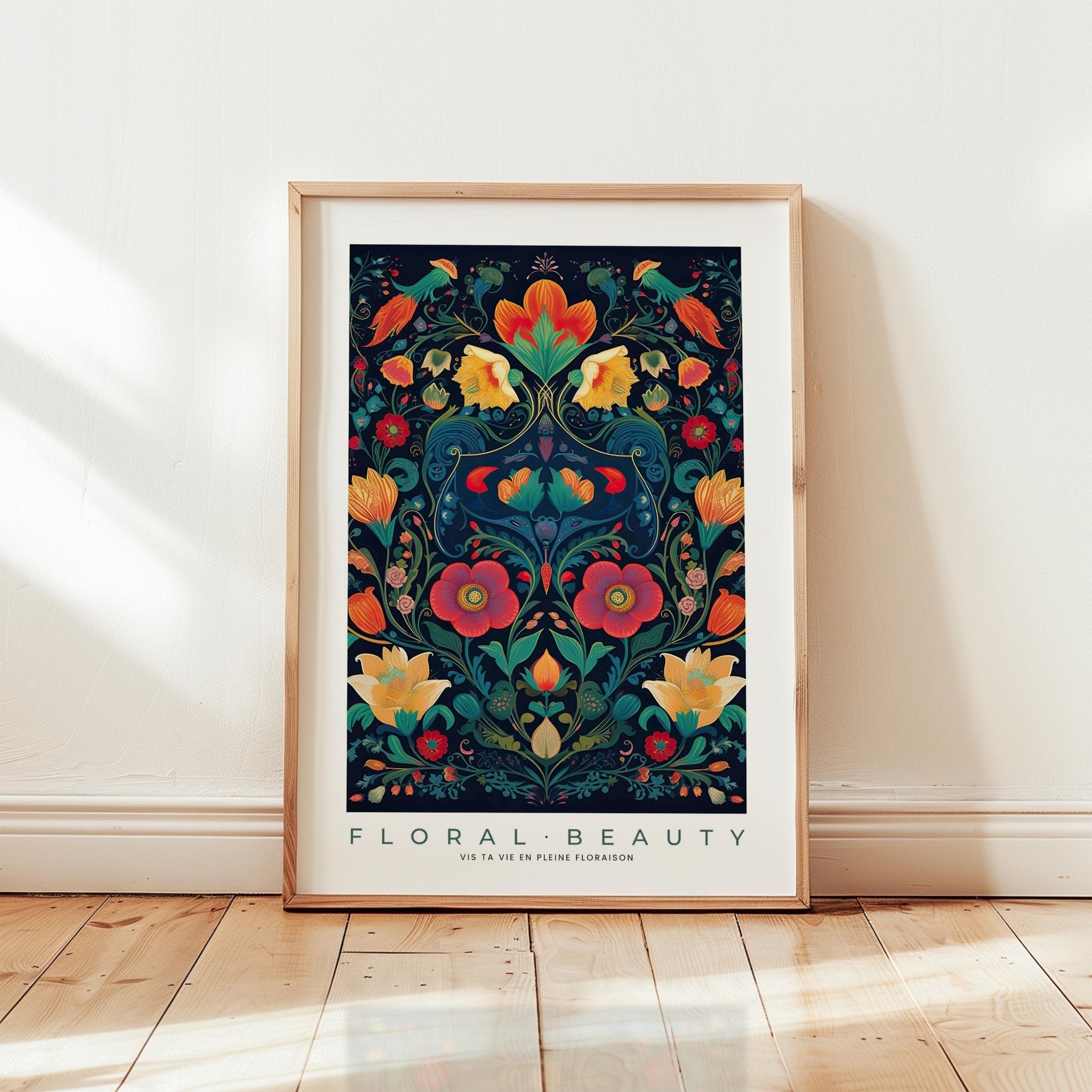 Whimsical Floral Pattern Poster - Poster - Flower Poster