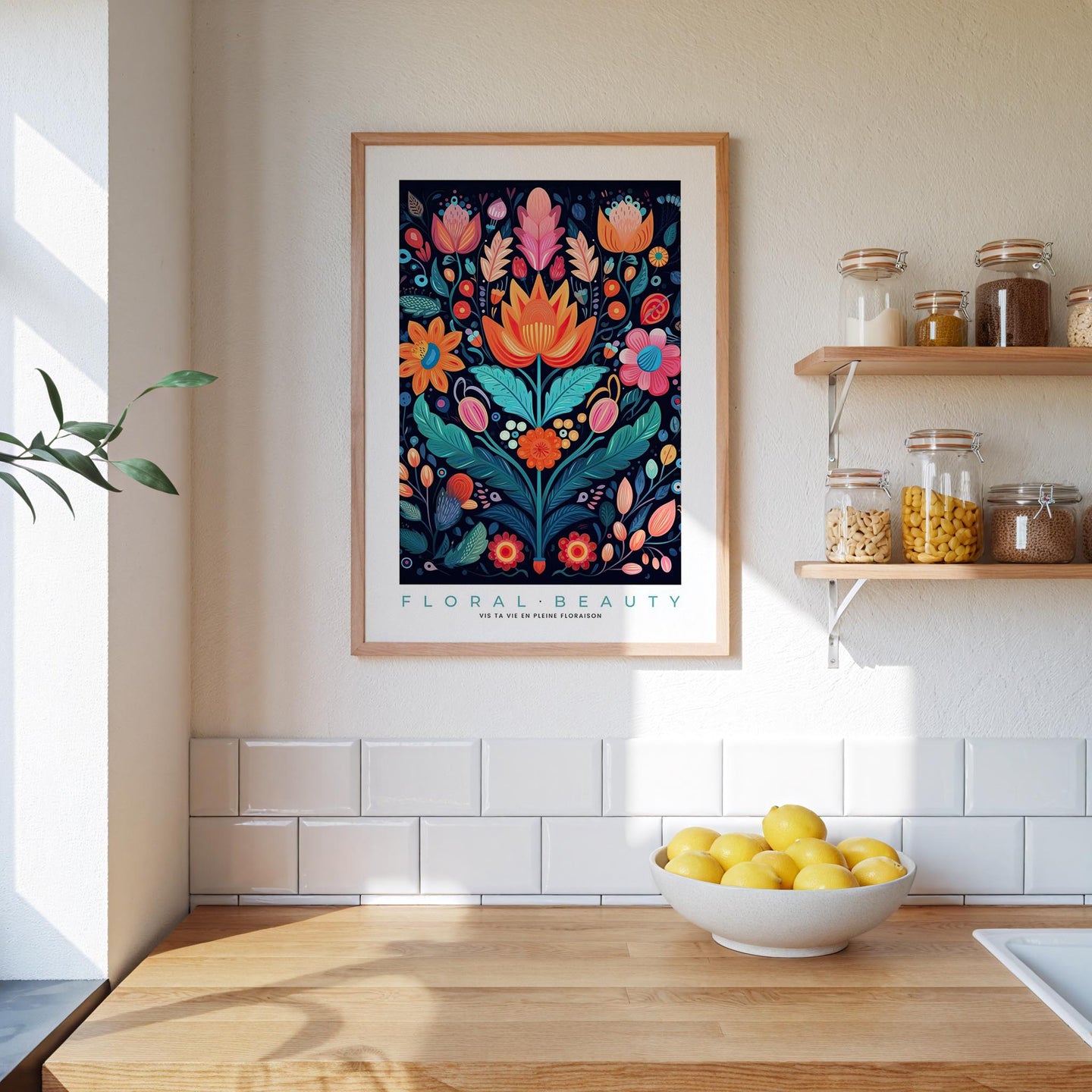 Whimsical Floral Pattern Poster - Poster - Flower Poster