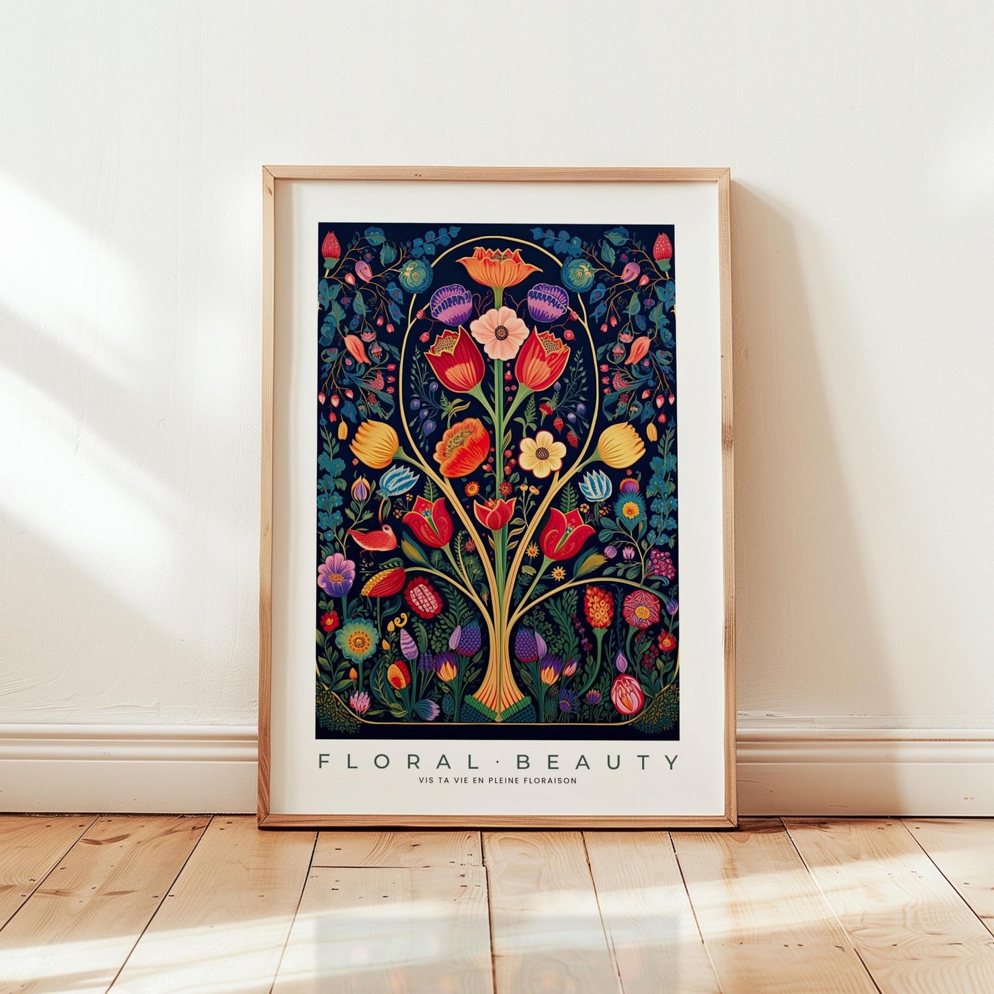 Whimsical Floral Pattern Poster - Poster - Flower Poster