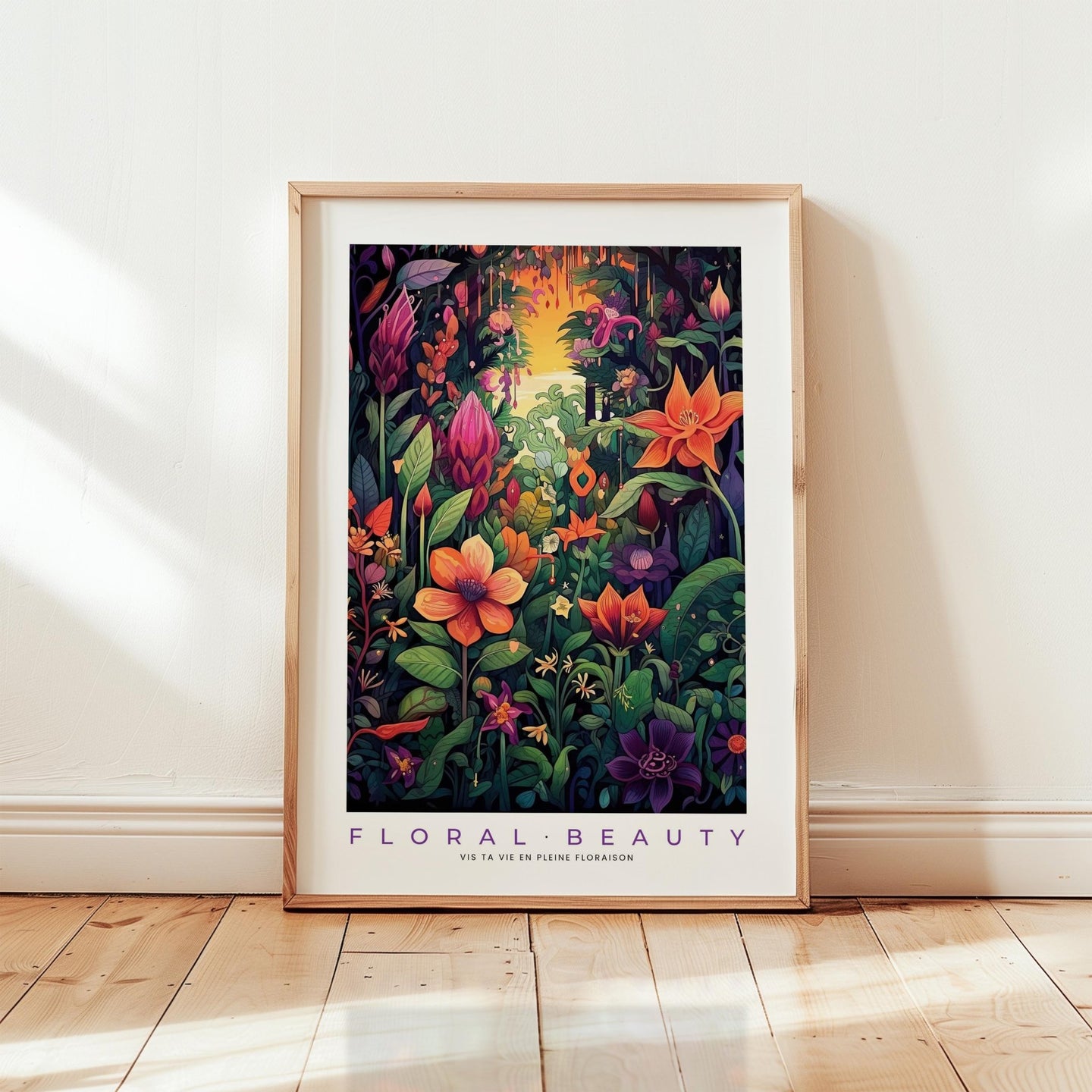 Whimsical Floral Pattern Poster - Poster - Flower Poster