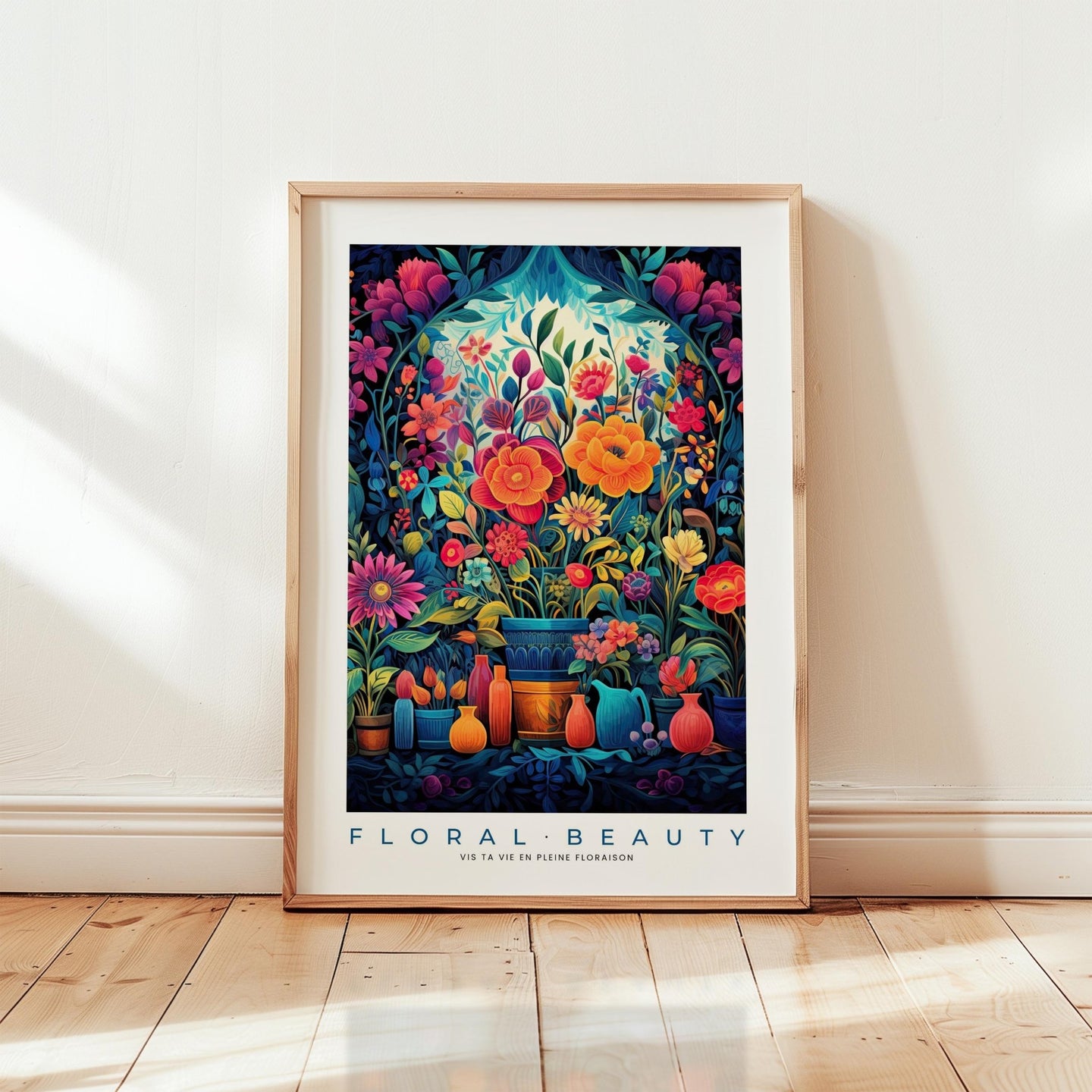 Whimsical Floral Pattern Poster - Poster - Flower Poster