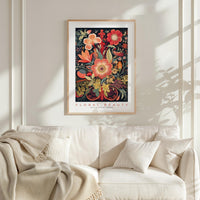 Whimsical Floral Pattern Poster - Poster - Flower Poster