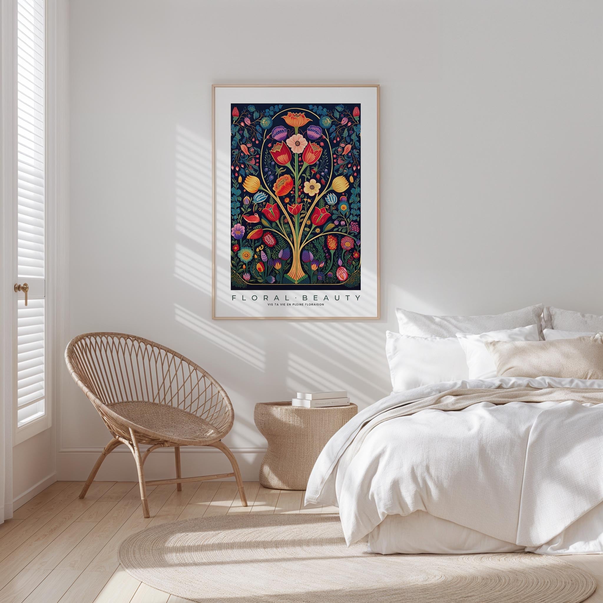 Whimsical Floral Pattern Poster - Poster - Flower Poster